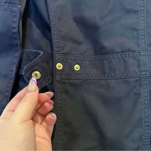 J.Crew Relaxed Boyfriend Field Jacket in Navy - Picture 13 of 15